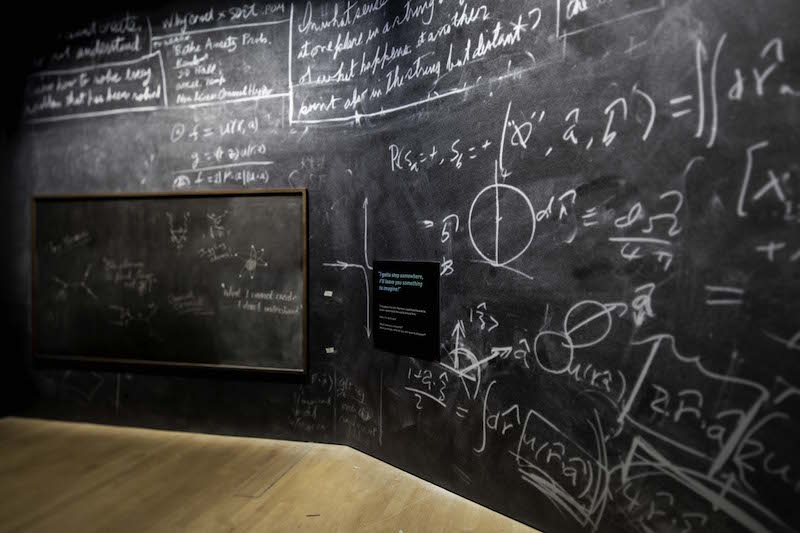 Interactive blackboard. Photo: Marina Bay Sands