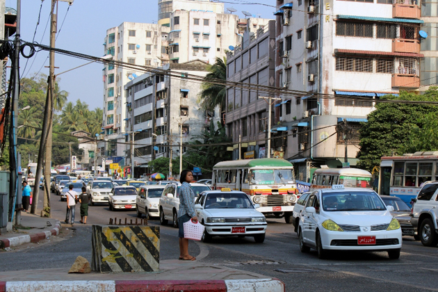 Congestion in Myanmar. Picture by Go-Myanmar Tours.