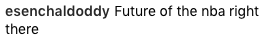 Photo: Screenshot from the National Basketball Association's Instagram account
