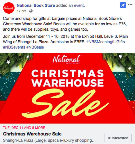 Photo: National Book Store/FB