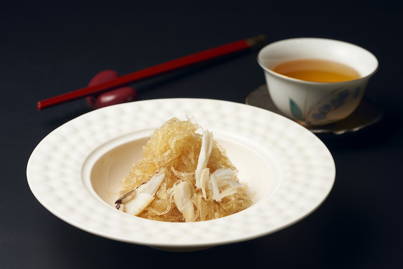 Stir-fried birds’ nest with crab meat. Photo: Blossom