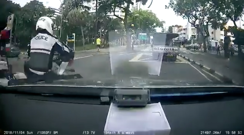 Traffic Police officer gets hit while trying to chase errant ...