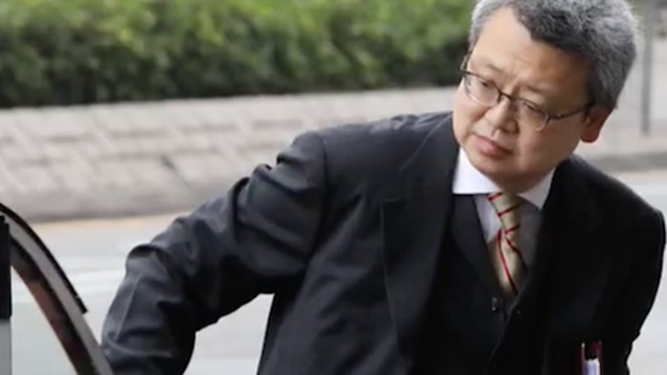 A picture of Vincent Wong via Apple Daily video.