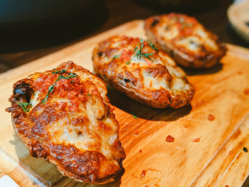 Stuffed Potato Skins. Photo: Coconuts Media