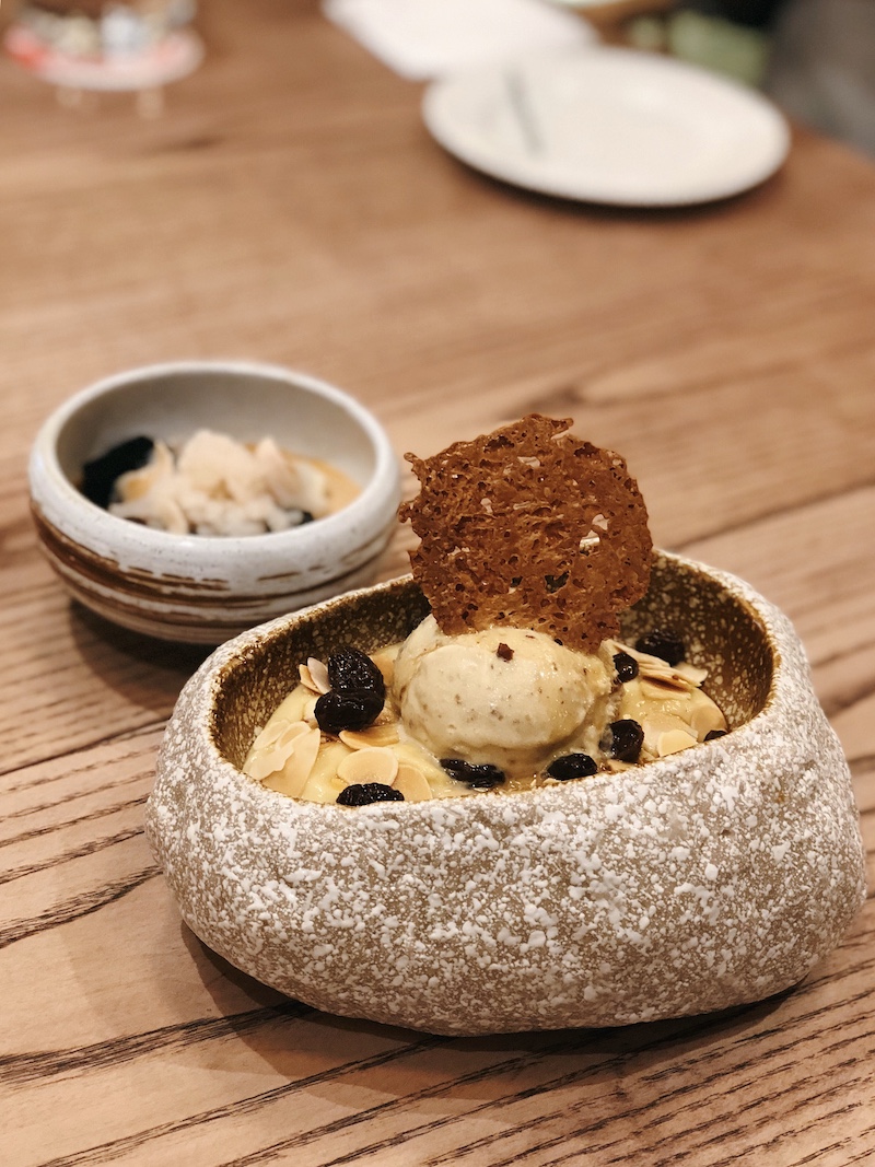 Klapertart and Thai milk tea pudding. Photo: Coconuts Media