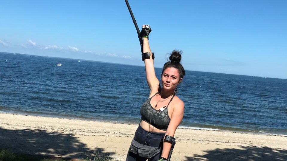 A photo of Hannah Davios on the Christopher and Dana Reeve Foundation.