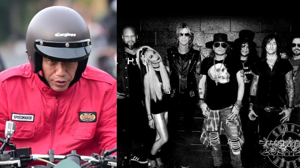 PHOTO: Instagram @jokowi/@gunsnroses