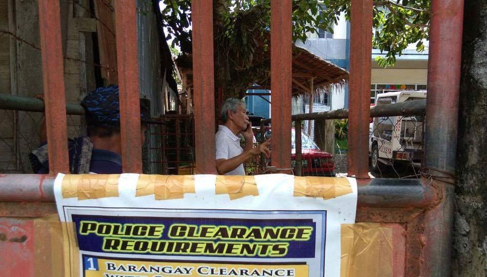 Satur Ocampo at the Talaingud Police Station today. Photo: ABS-CBN News