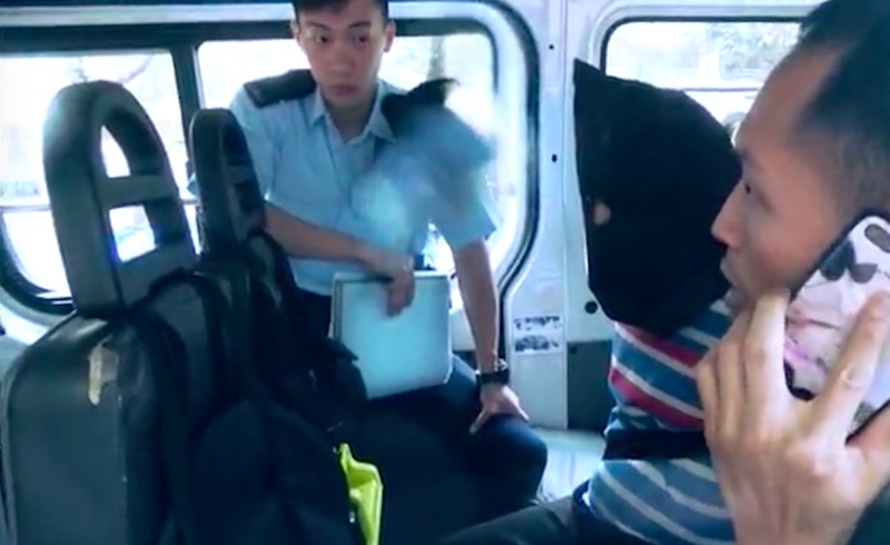 Police have arrested a 57-year-old man on suspicion of murdering his wife. Screengrab via Apple Daily video.