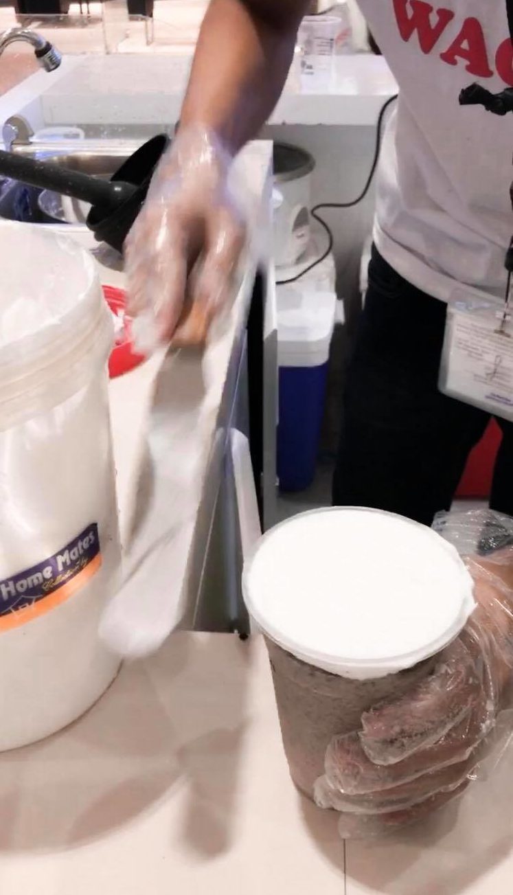 The whipped cream spread on top. Photo: Kaka Corral