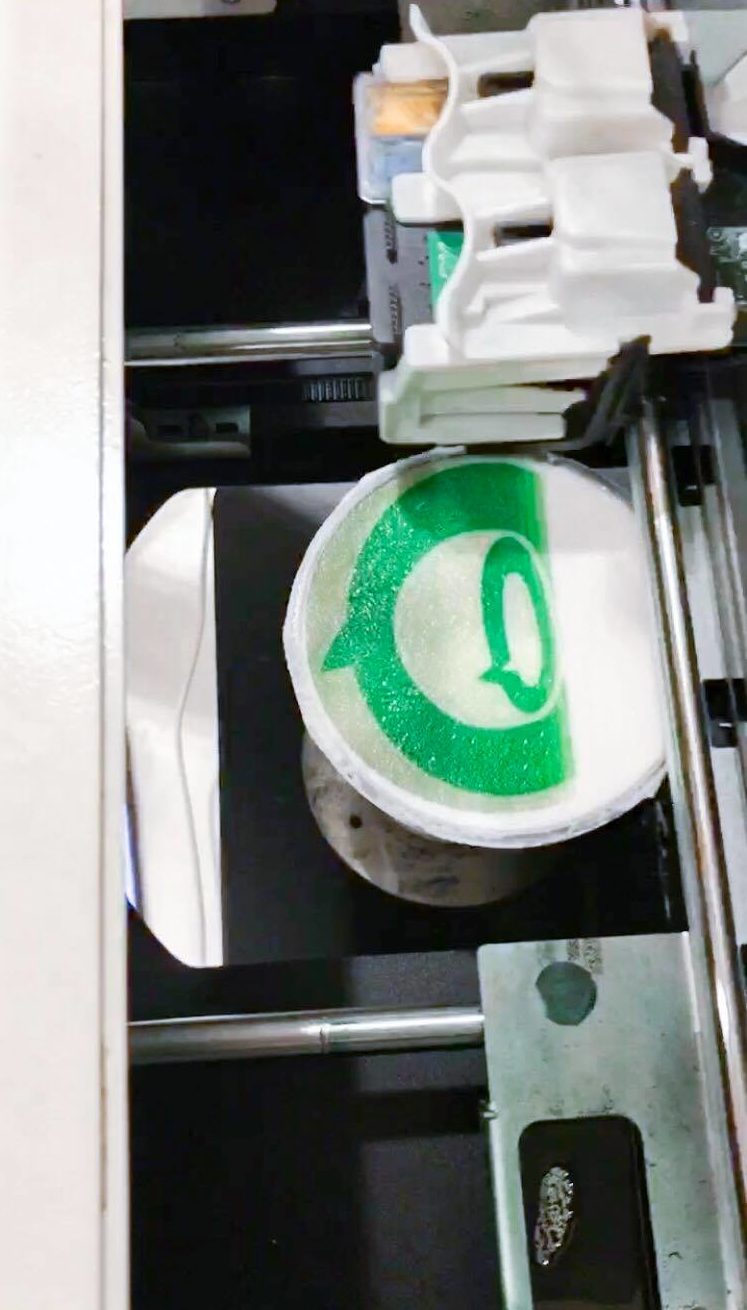 The edible Coconuts milk tea. Photo: Kaka Corral