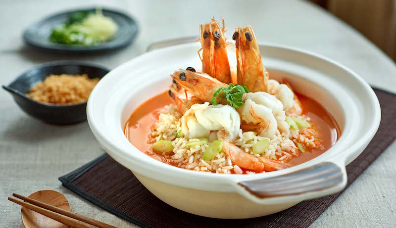 King prawns in seafood broth. Photo: Jumbo Seafood