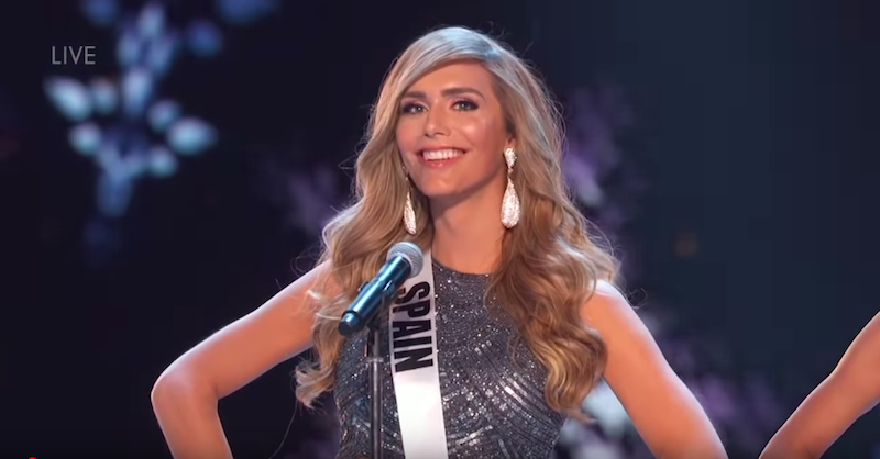 Miss Spain, Angela Ponce, is the first transgender woman to compete in the Miss Universe pageant (Photo: Screenshot from Miss Universe / YouTube)