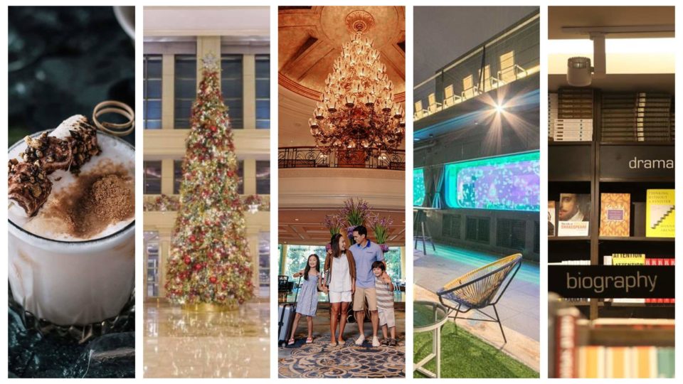 Image composite: RM-16, The Peninsula Manila, Makati Shangri-La, Manila, Antidote, and Fully Booked Facebook pages.