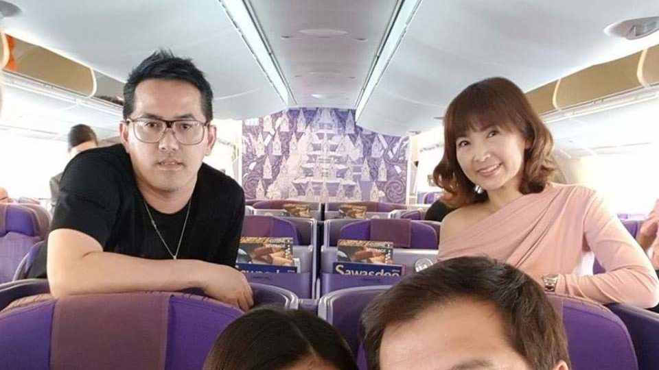 Anupong Suebsamarn is pictured with his wife Naiyana in a photo circulating social media. Photo: Facebook