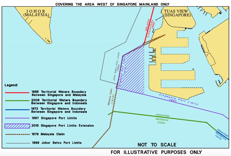 Singapore's extended limits now. Graphic: Ministry of Transport