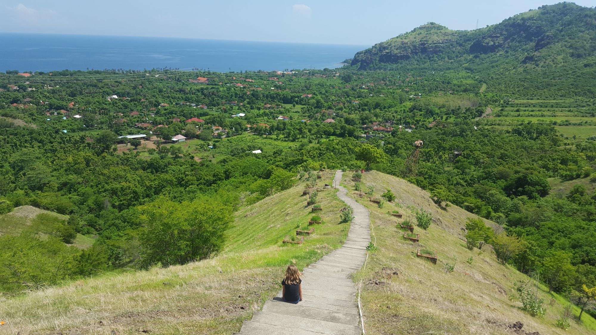 The track up to Batu Kursi Temple. Photo: Coconuts Bali