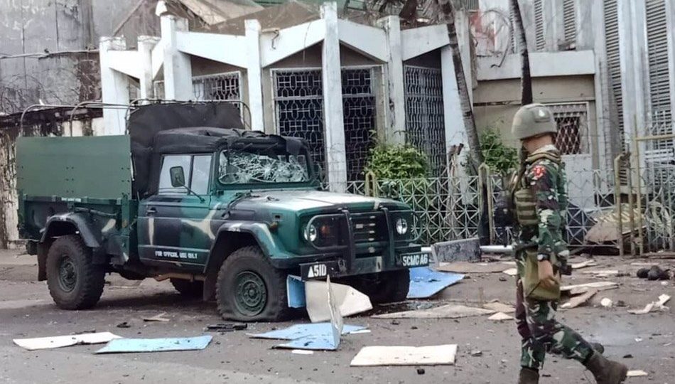Our Lady of Mount Carmel Cathedral in Jolo, Sulu. Photo: ABS-CBN News