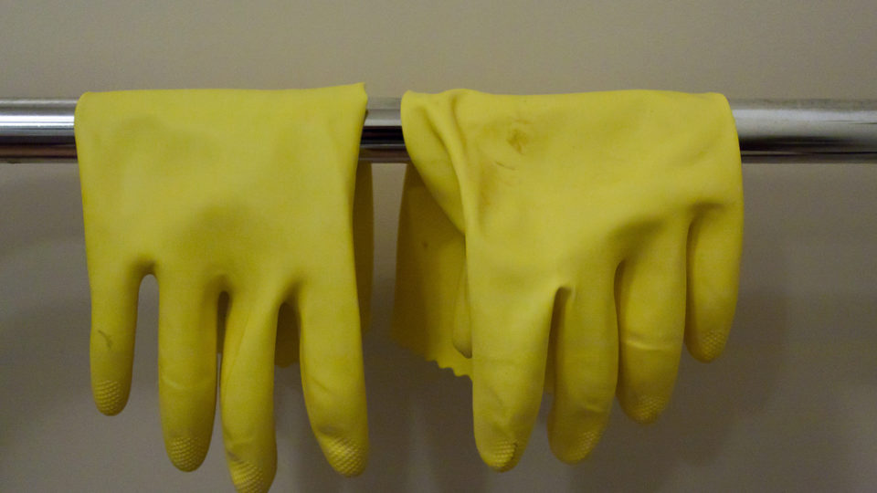 Just some rubber gloves via russellstreet/Flickr