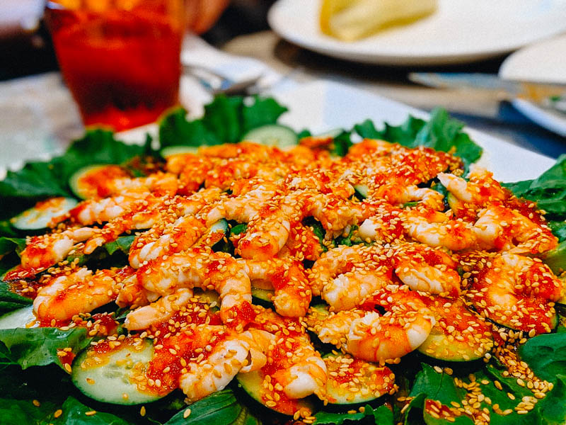 Peranakan Prawn Salad. Photo: Coconuts Media