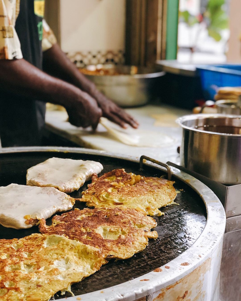 Murtabak in the making. Photo: Coconuts Media