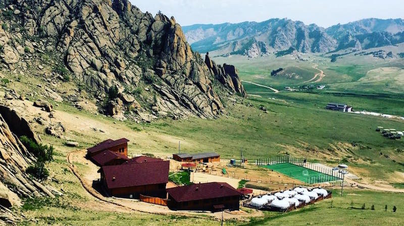 View of the lodge and the mountains. Photo: Tsolmon Ireedui Foundation