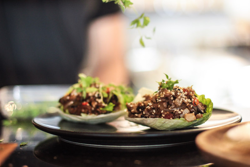 Pork and chicken choi bao. Photo: The Sampan