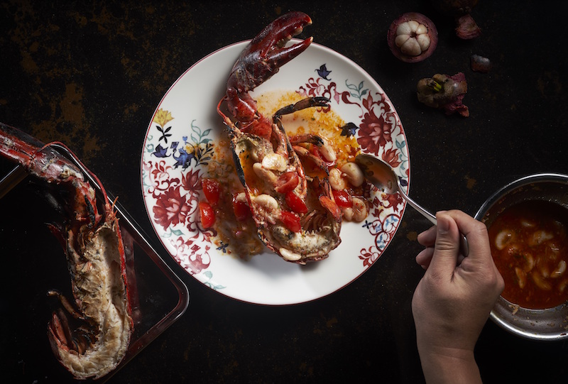 Boston lobster with mangosteen. Photo: 15 Stamford by Alvin Leung