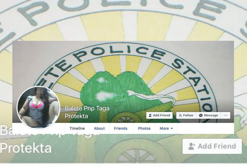 Screenshot: Balete Pnp Taga Protekta Facebook page. 