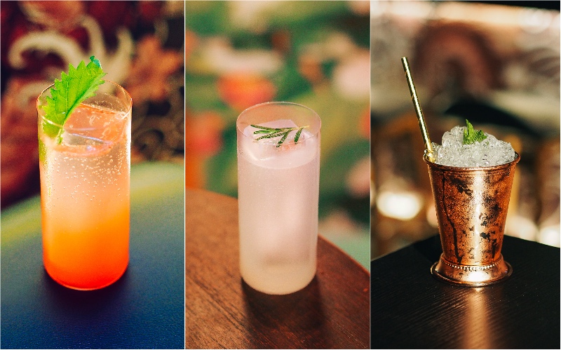 From left: Shisho Watermelon, Sweet Pear & Rosemary, Gin & Ginger. Photos: Chi Kinjo