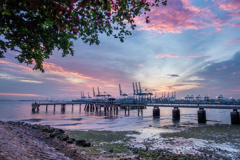 So gorgeous, even Prime Minister Lee Hsien Loong couldn't resist snapping a sunset shot. Photo: Lee Hsien Loong/Facebook