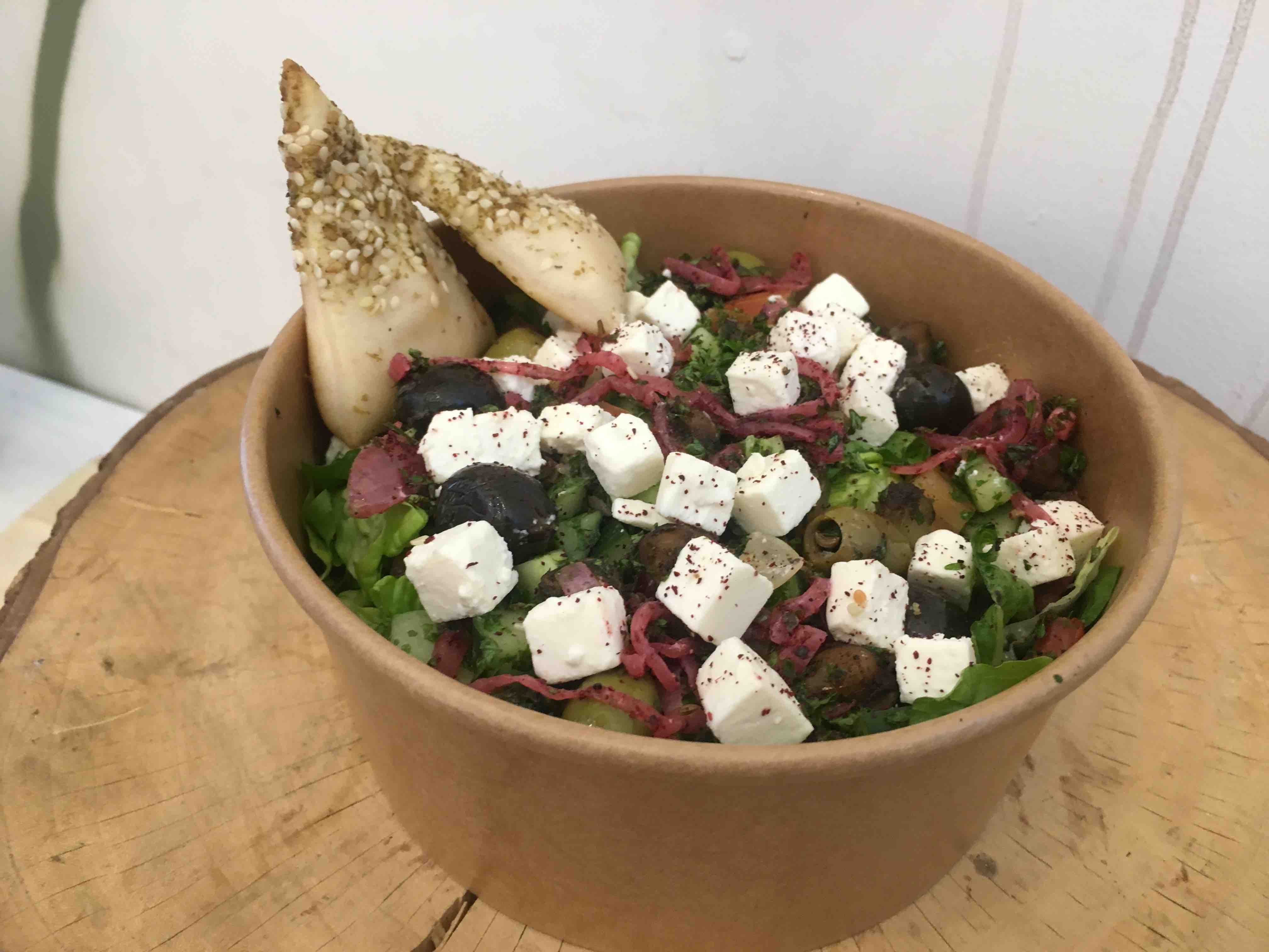 The Guilt-free Greek salad. (Photo: Therese Reyes)