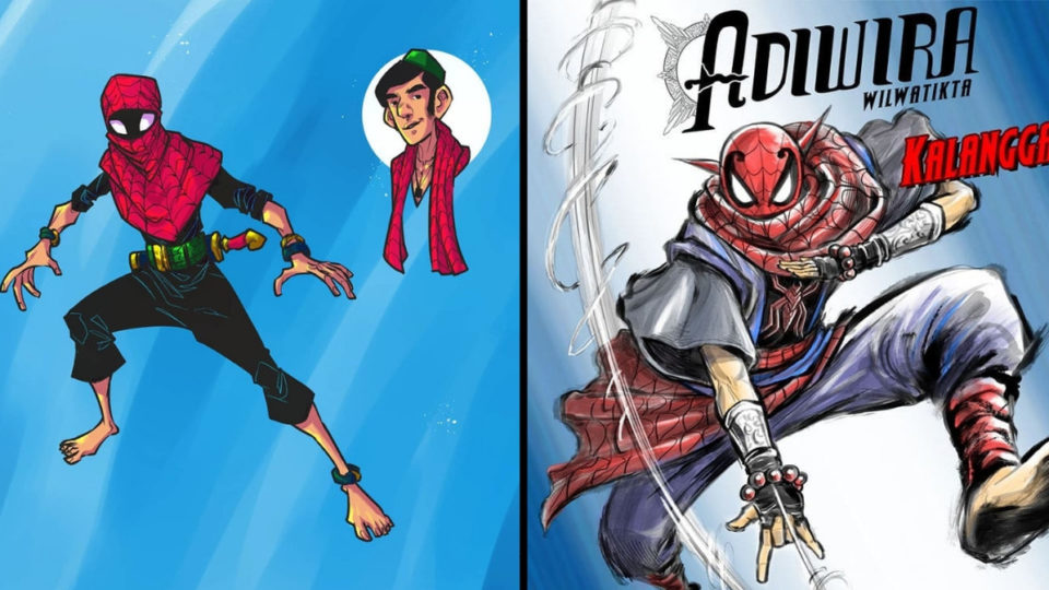 L: Pitung Parker by Rhoald Marcellius / @thepumpkinbear / Instagram. 
R: Petir Parikesit / Kalangga by Is Yuniarto / @is.yuniarto / Instagram