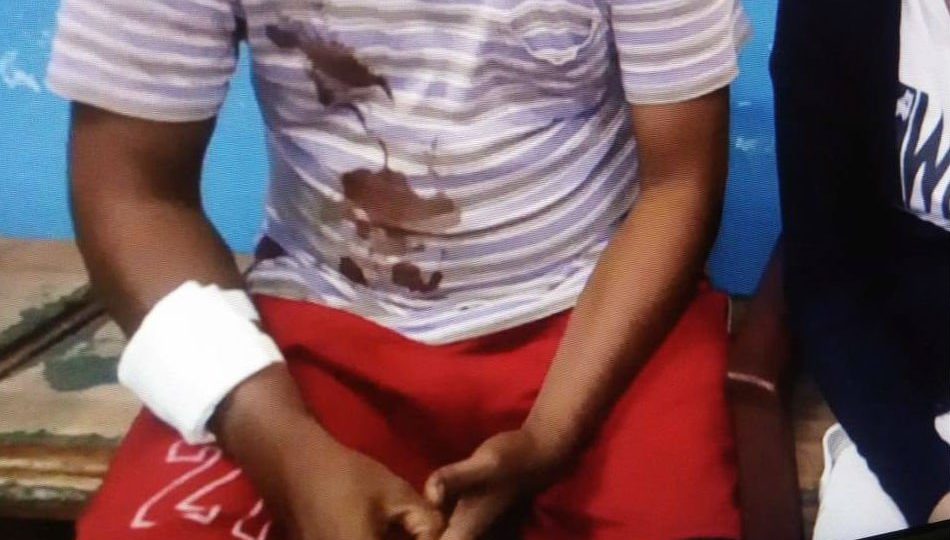 The victim sustained two stab wounds. (Photo: RJ Rosalado, ABS-CBN News) 