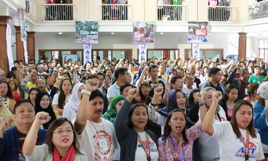Members of Alliance of Concerned Teachers (ACT). Photo: ACT’s Facebook account