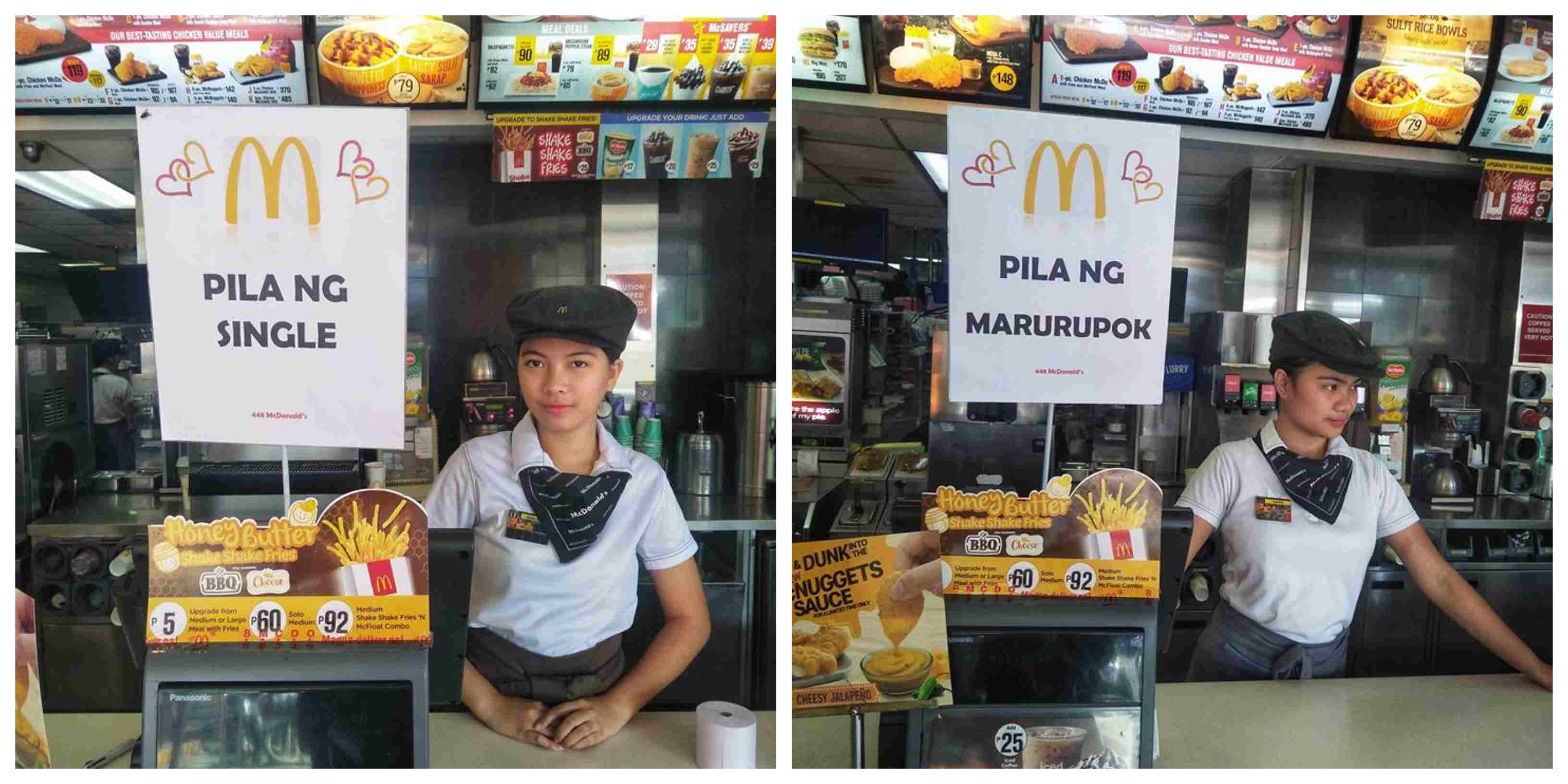 LOOK: McDonald's sets up queues for single, heartbroken, and happily ...