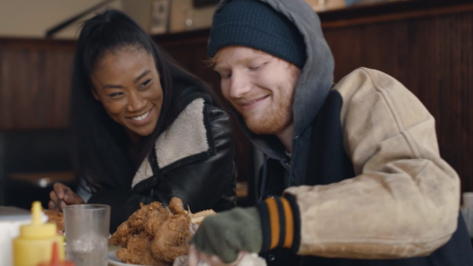 Screencap from Ed Sheeran’s Shape of You video. (Youtube/Ed Sheeran)