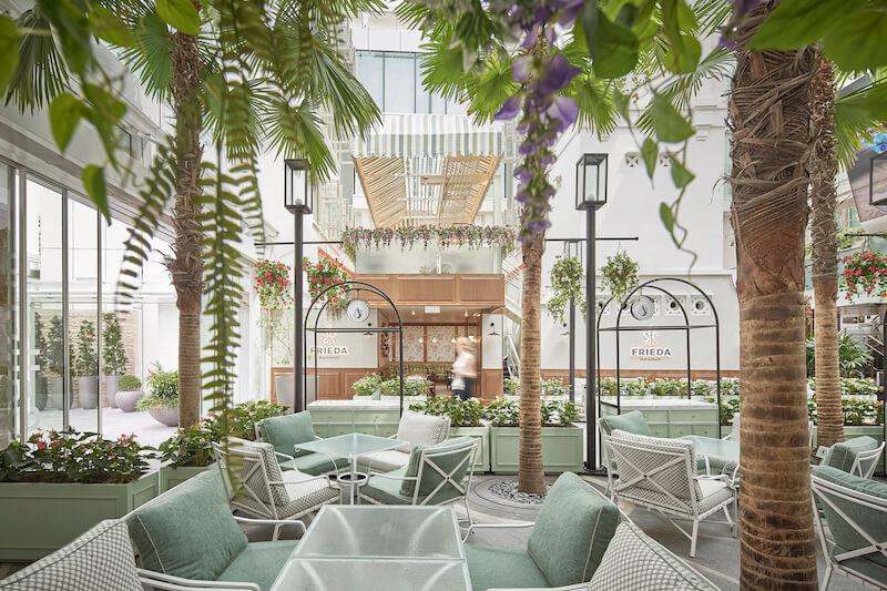 The garden area. Photo: The Capitol Kempinski Hotel Singapore
