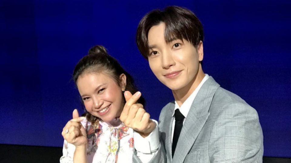 Indonesian singer Rossa and Super Junior’s leader Leeteuk. Photo: Instagram/xxteukxx