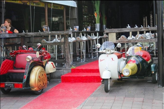 The entrance to the Red Carpet Champagne Bar, Seminyak. Photo: TripAdvisor/Jktmale