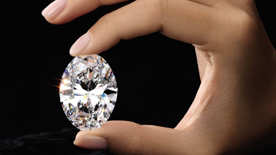 An 88.22-carat diamond set to be auctioned off by Sotheby’s in Hong Kong later this year. Photo via Sotheby’s.