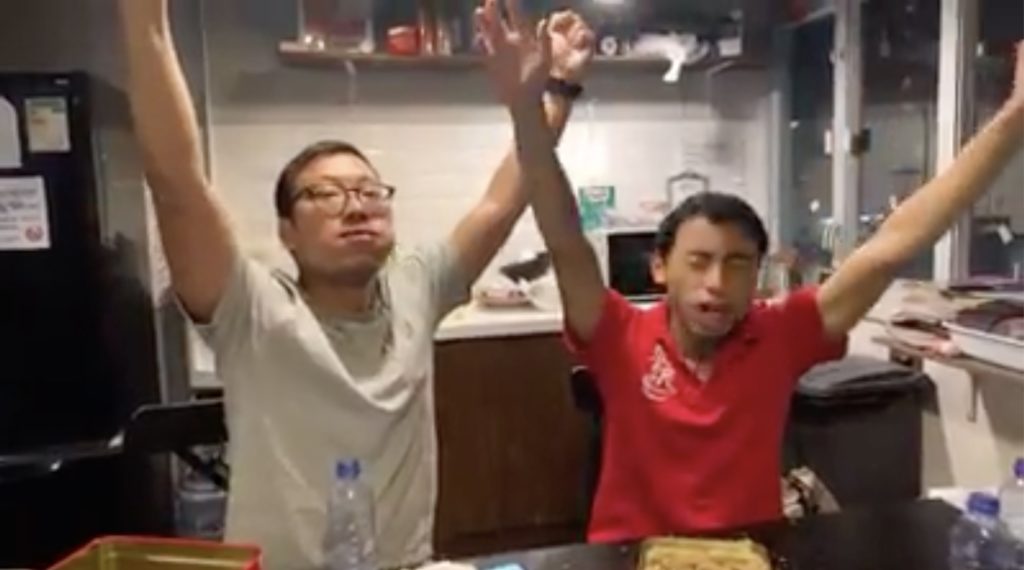 Success! Screengrab via Facebook video/100most.