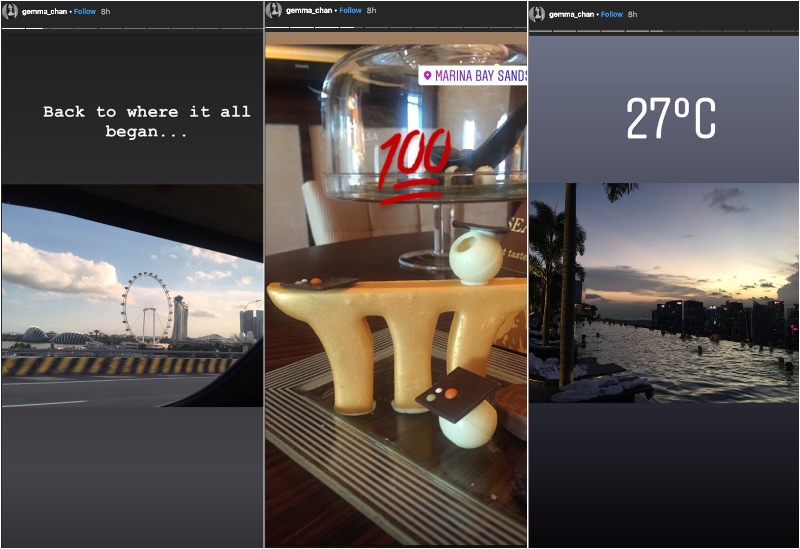 Photos: @gemma_chan Instagram Stories