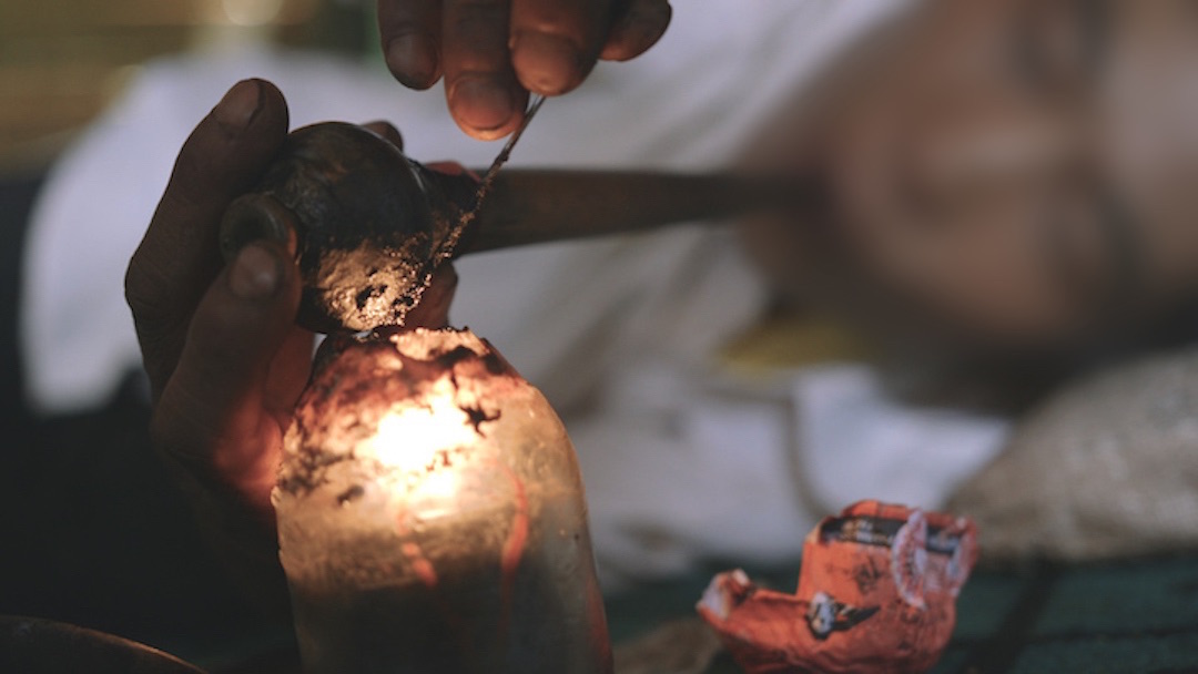 For the older generation the drug of choice is opium. Photo: William Mitchell