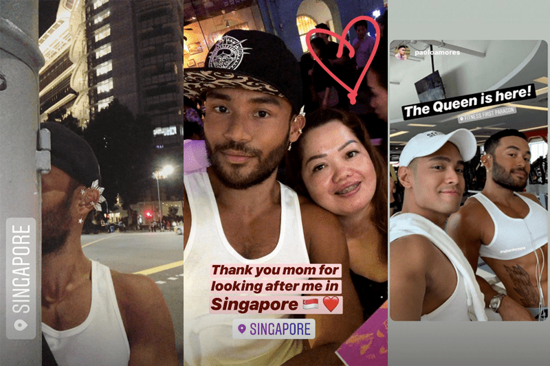 Sinon Loresca posted several stories on his Instagram page detailing his visit to Singapore (Photo: @sinonloresca / Instagram)