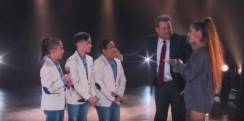 Screenshot: The Late Late Show with James Corden YouTube video. 