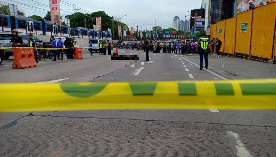 Solomon Cugay was shot along EDSA Connecticut. Photo: Percival Peloniar/ABS-CBN News.