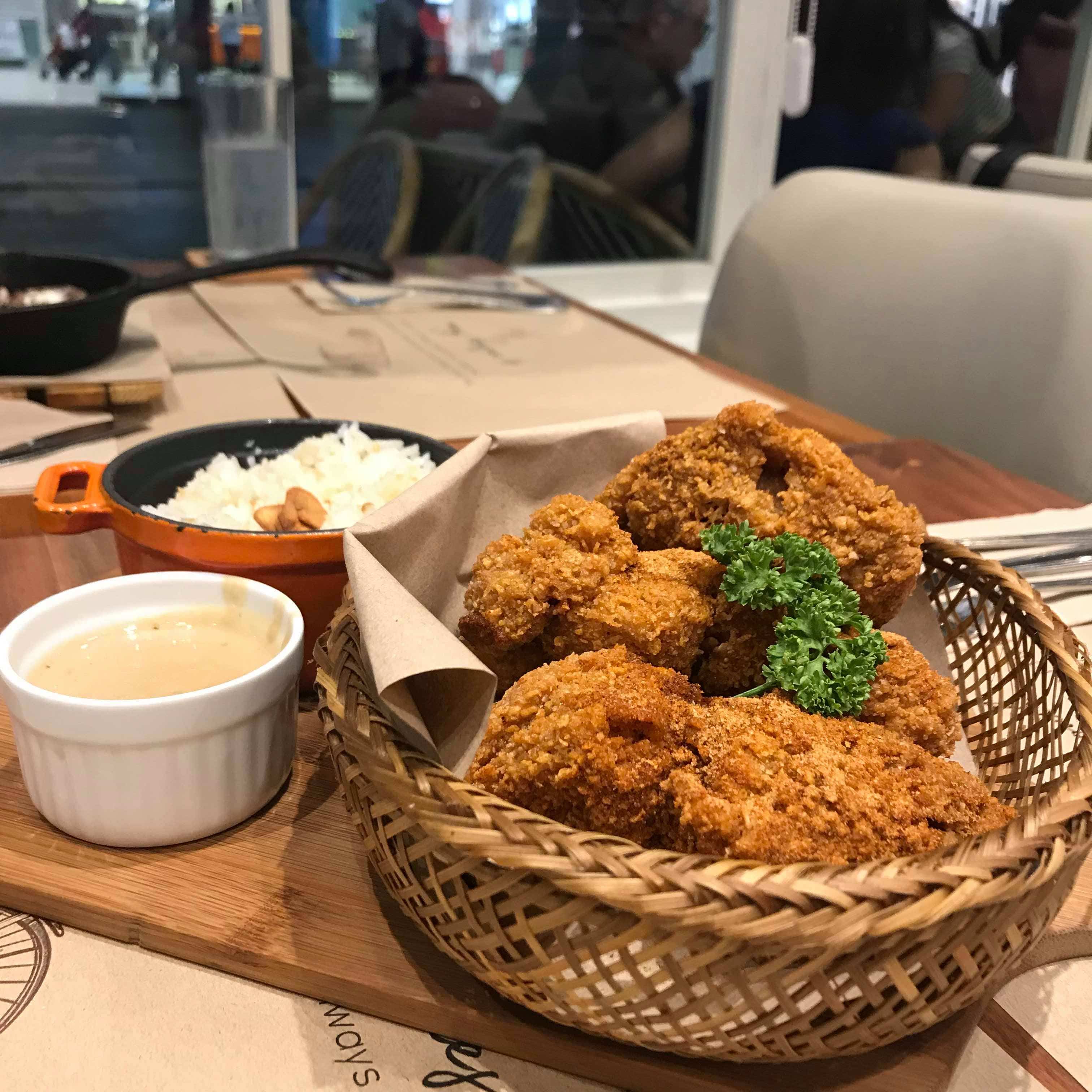 Katherine's Café's Cereal Fried Chicken. Photo: Kaka Corral