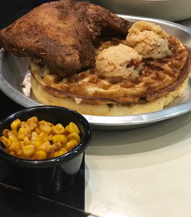 Catabolic Café's Chicken & Waffles. Photo: Kaka Corral