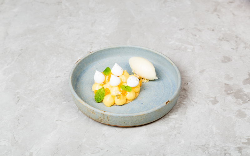 Calamansi meringue tart. Photo: honestbee